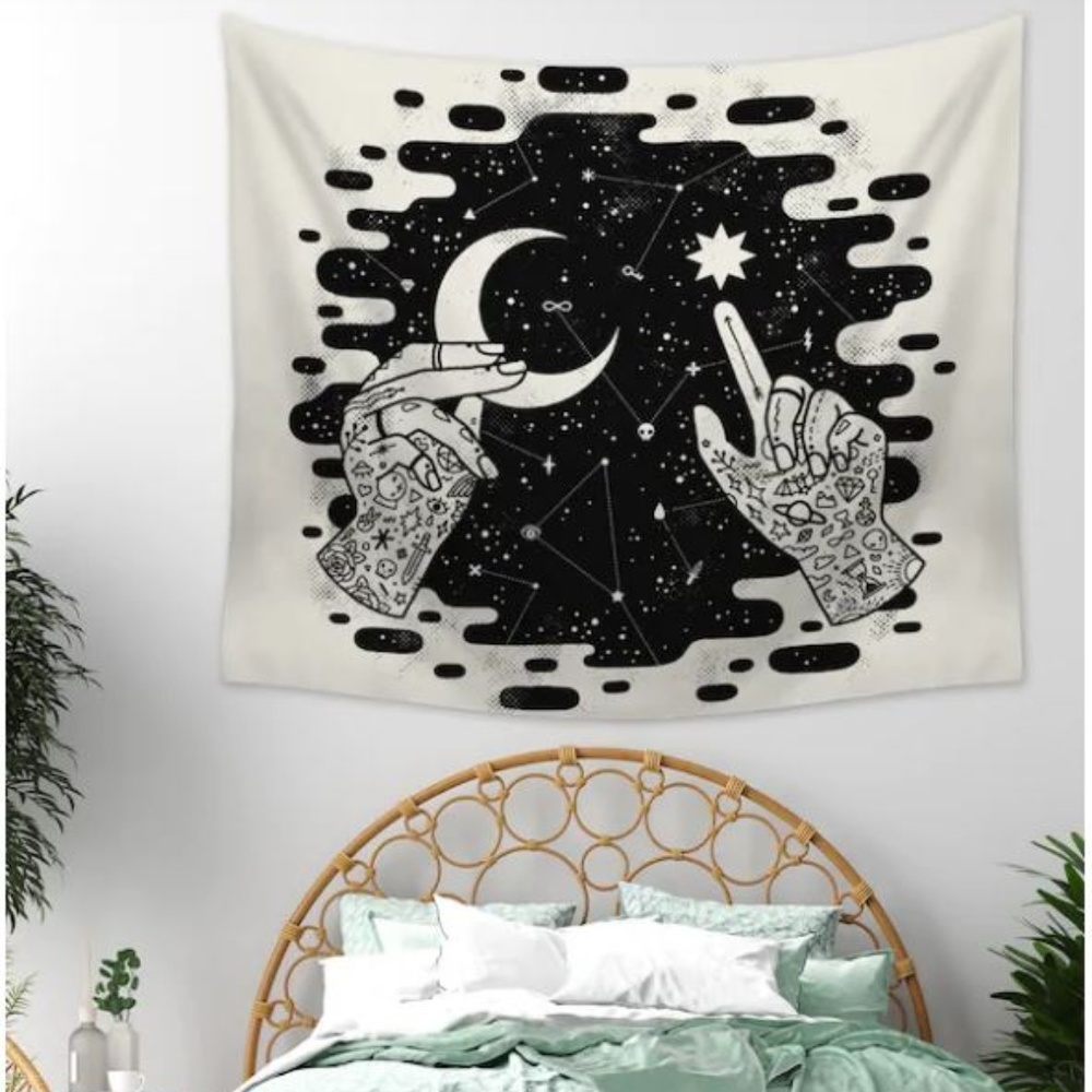 Star Moon Tapestry π - Picture 3 of 4